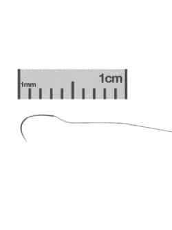 Microsurgical Needles with Suture Thread Attached Size 10-0