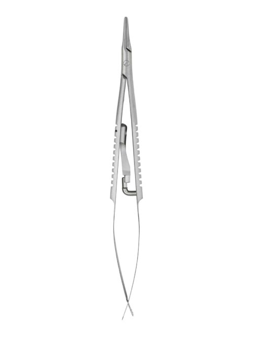 12061-01 | Castroviejo Needle Holder with Lock  Curved - Image 2