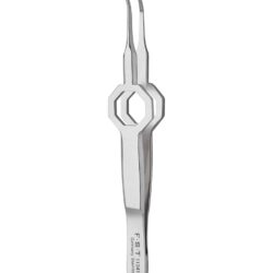 Octagon Forceps  Curved  Serrated