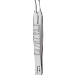 Fine Forceps  Curved  Serrated