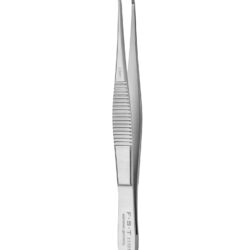 Graefe Extra Fine Forceps  Curved  Serrated