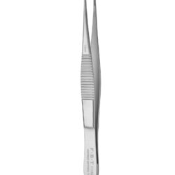 Graefe Extra Fine Forceps  Curved  Serrated