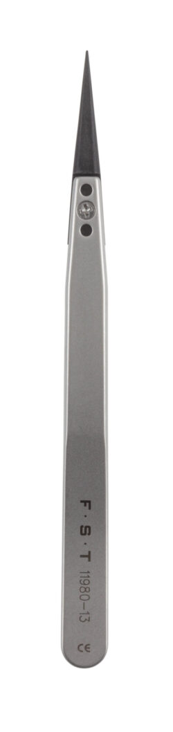 Forceps with Replaceable Plastic Tip 0.5 x 0.5mm / 13cm / Straight