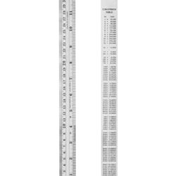 Ruler with Gauge Measurements  30cm