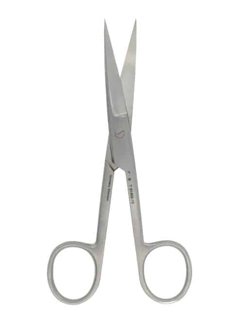 Student Surgical Scissors Straight - 13cm Straight Tips Sharp-Sharp