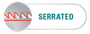 SERRATED